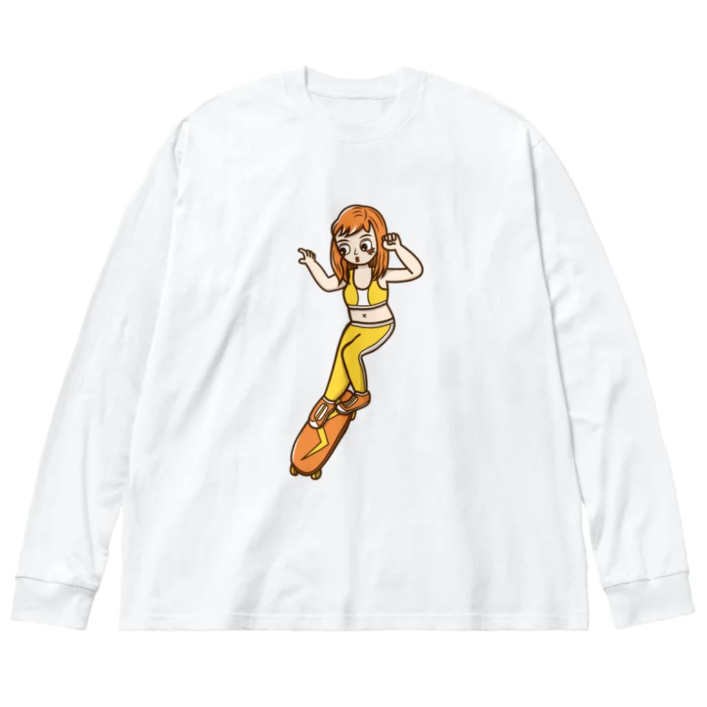 Sophie's storeのスケボー少女 ビッグシルエットロングスリーブTシャツ