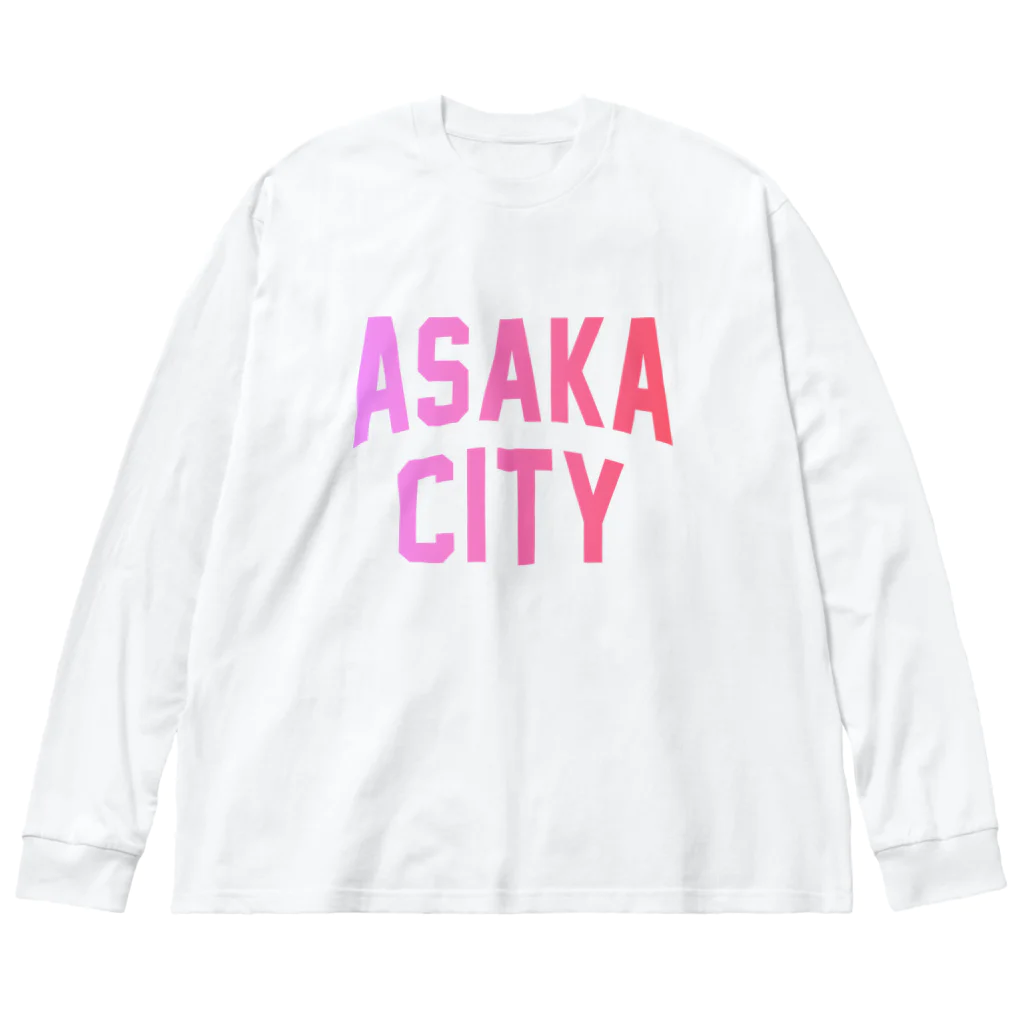 JIMOTOE Wear Local Japanの朝霞市 ASAKA CITY Big Long Sleeve T-Shirt