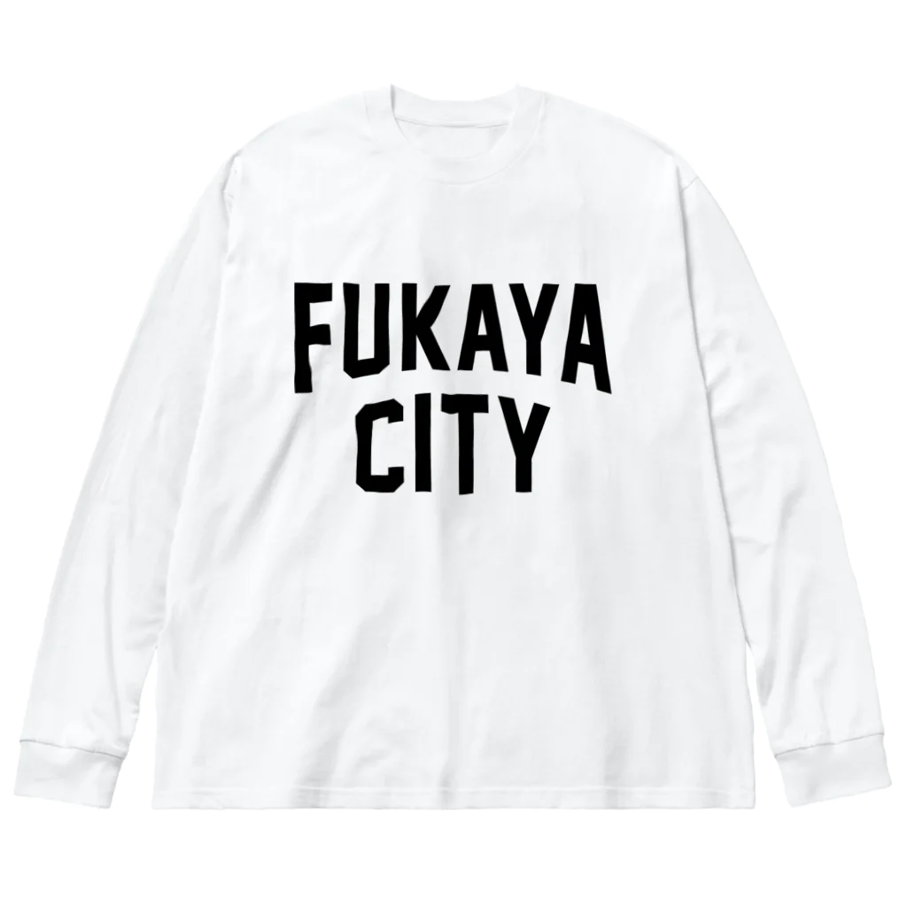 JIMOTOE Wear Local Japanの深谷市 FUKAYA CITY Big Long Sleeve T-Shirt