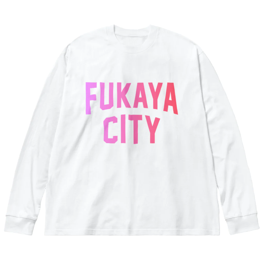 JIMOTO Wear Local Japanの深谷市 FUKAYA CITY Big Long Sleeve T-Shirt