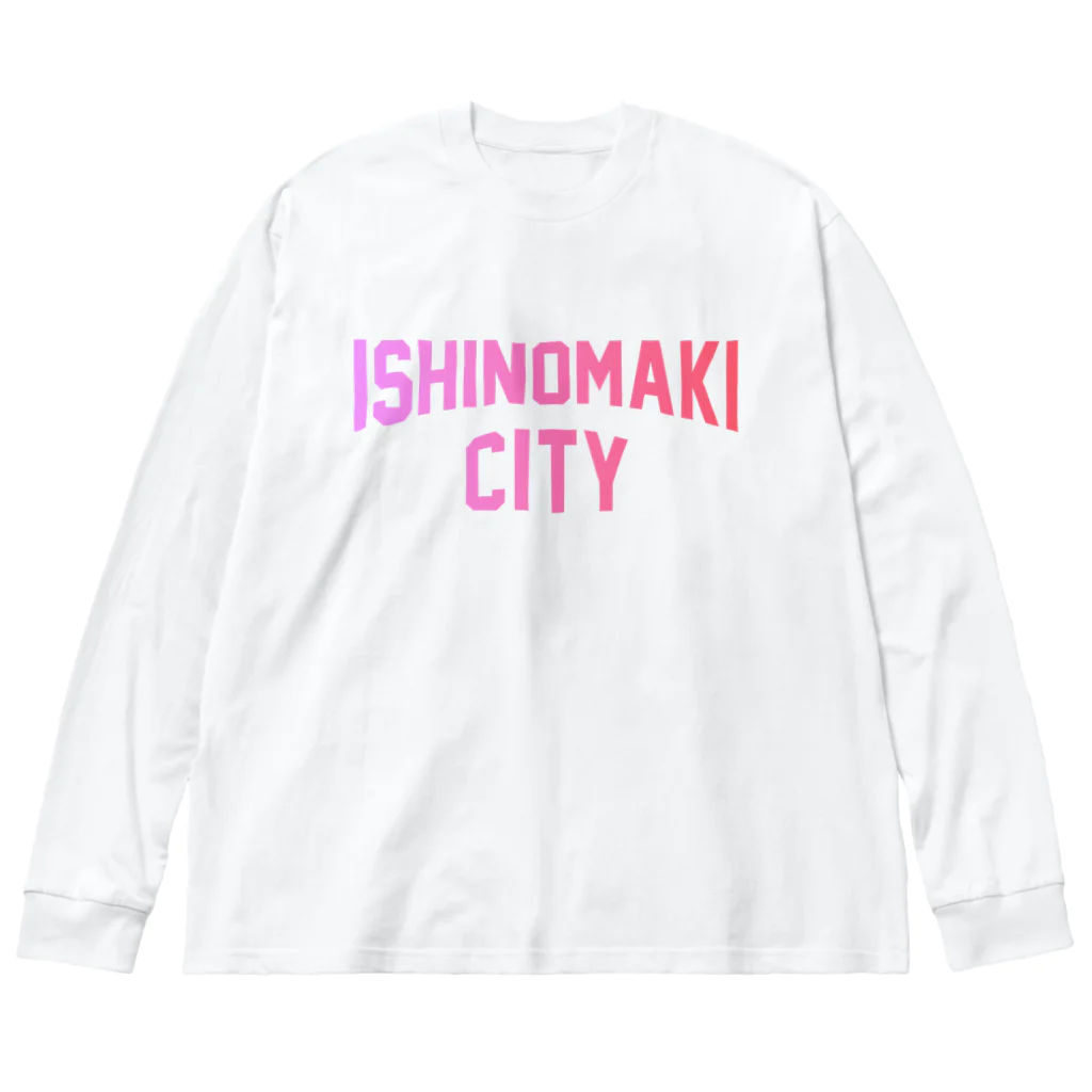JIMOTOE Wear Local Japanの石巻市 ISHINOMAKI CITY Big Long Sleeve T-Shirt