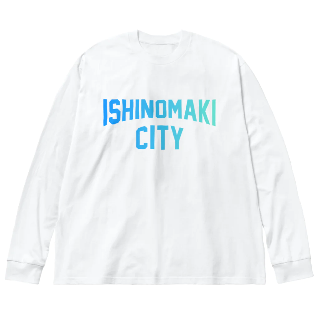 JIMOTO Wear Local Japanの石巻市 ISHINOMAKI CITY ビッグシルエットロングスリーブTシャツ