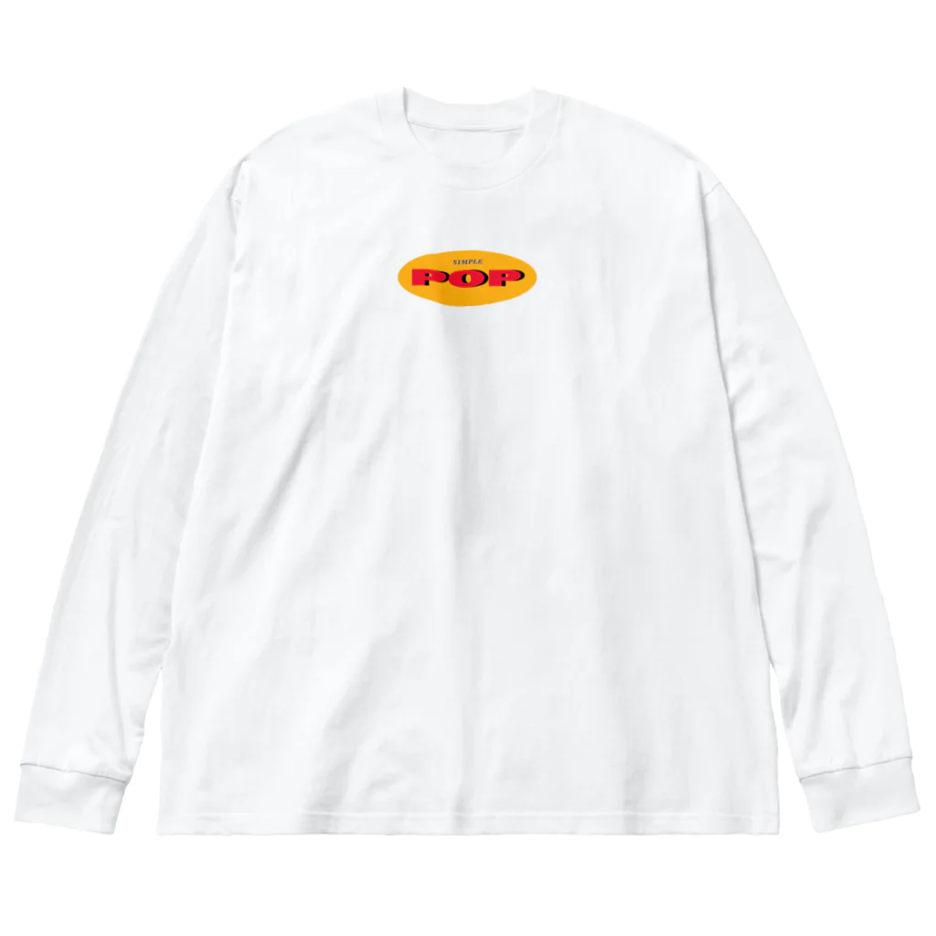 ちょ待てよの SIMPLE POP ロゴ ビッグシルエットロングスリーブTシャツ