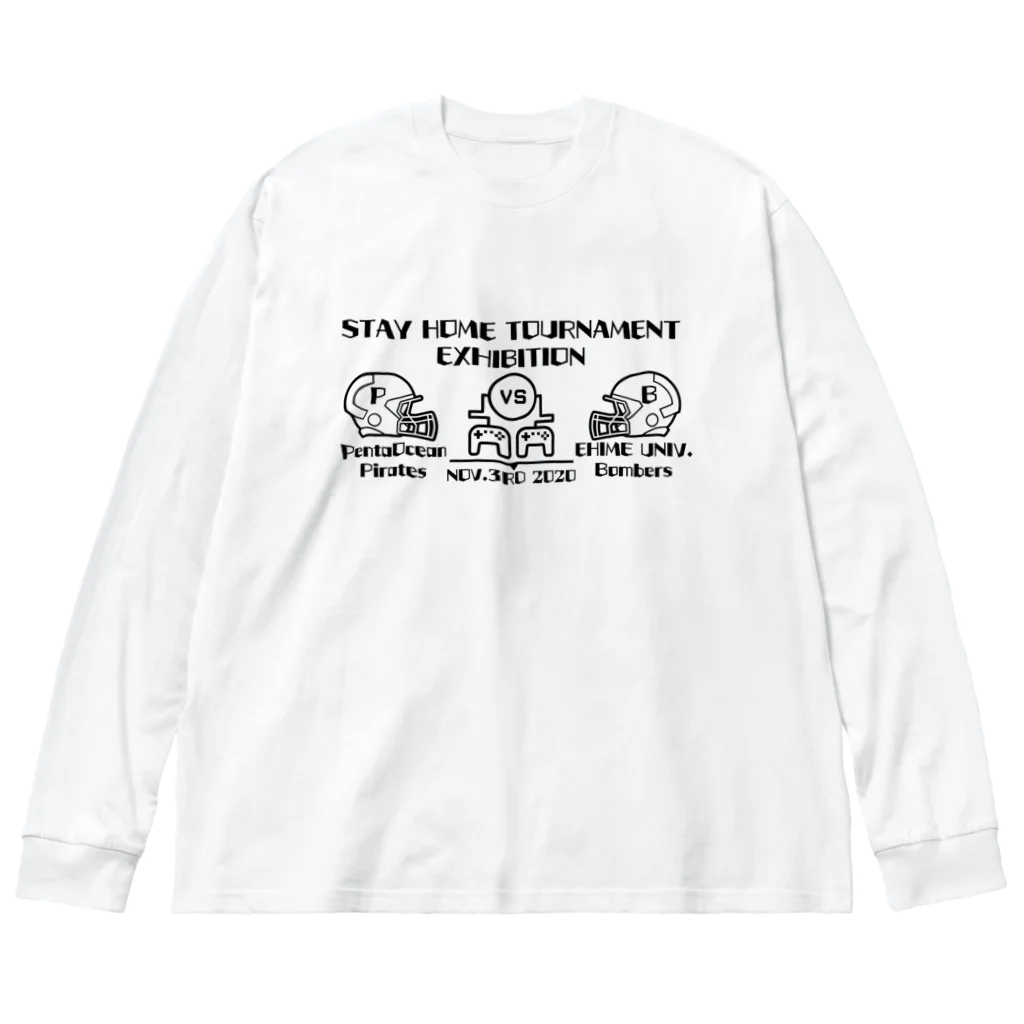 StayHomeTournamentのSHT Exhibition記念グッズ ビッグシルエットロングスリーブTシャツ