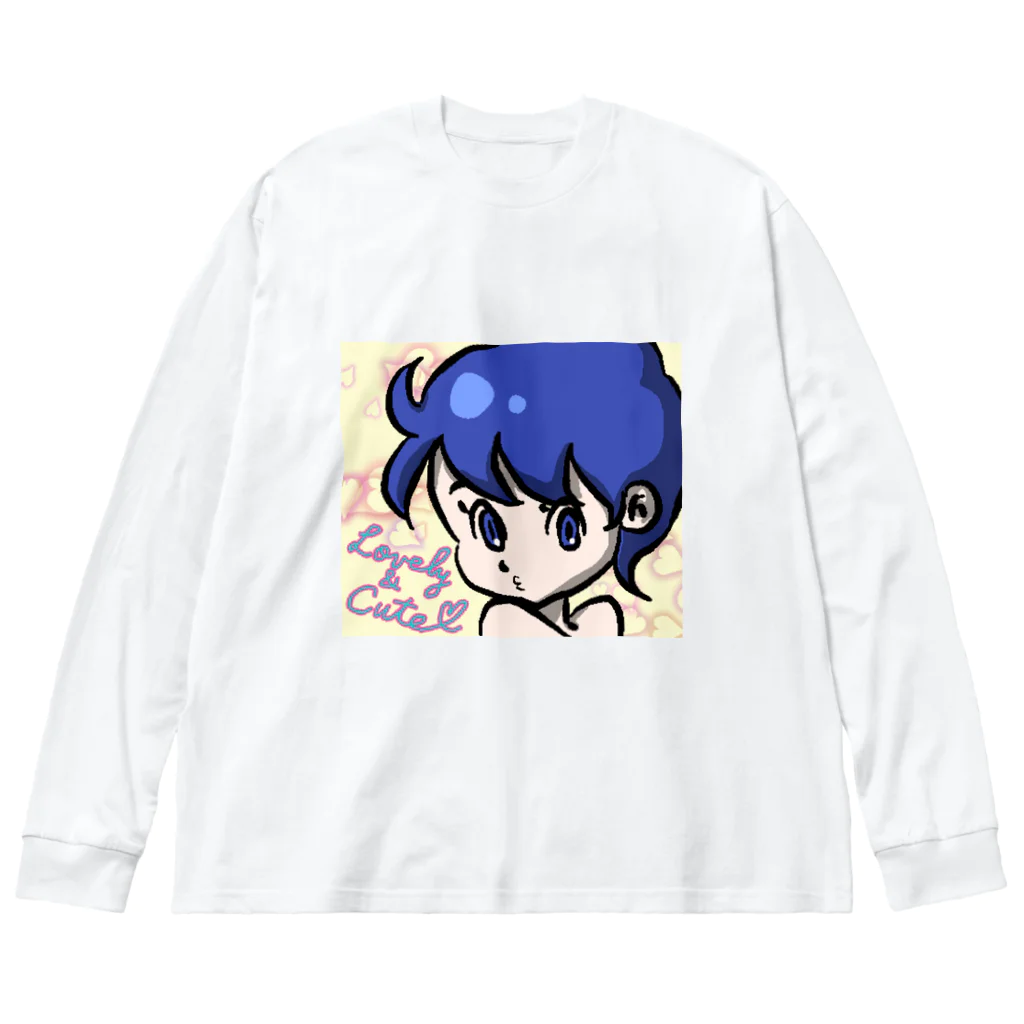 くえくえアワードのラブ&キュート Big Long Sleeve T-Shirt