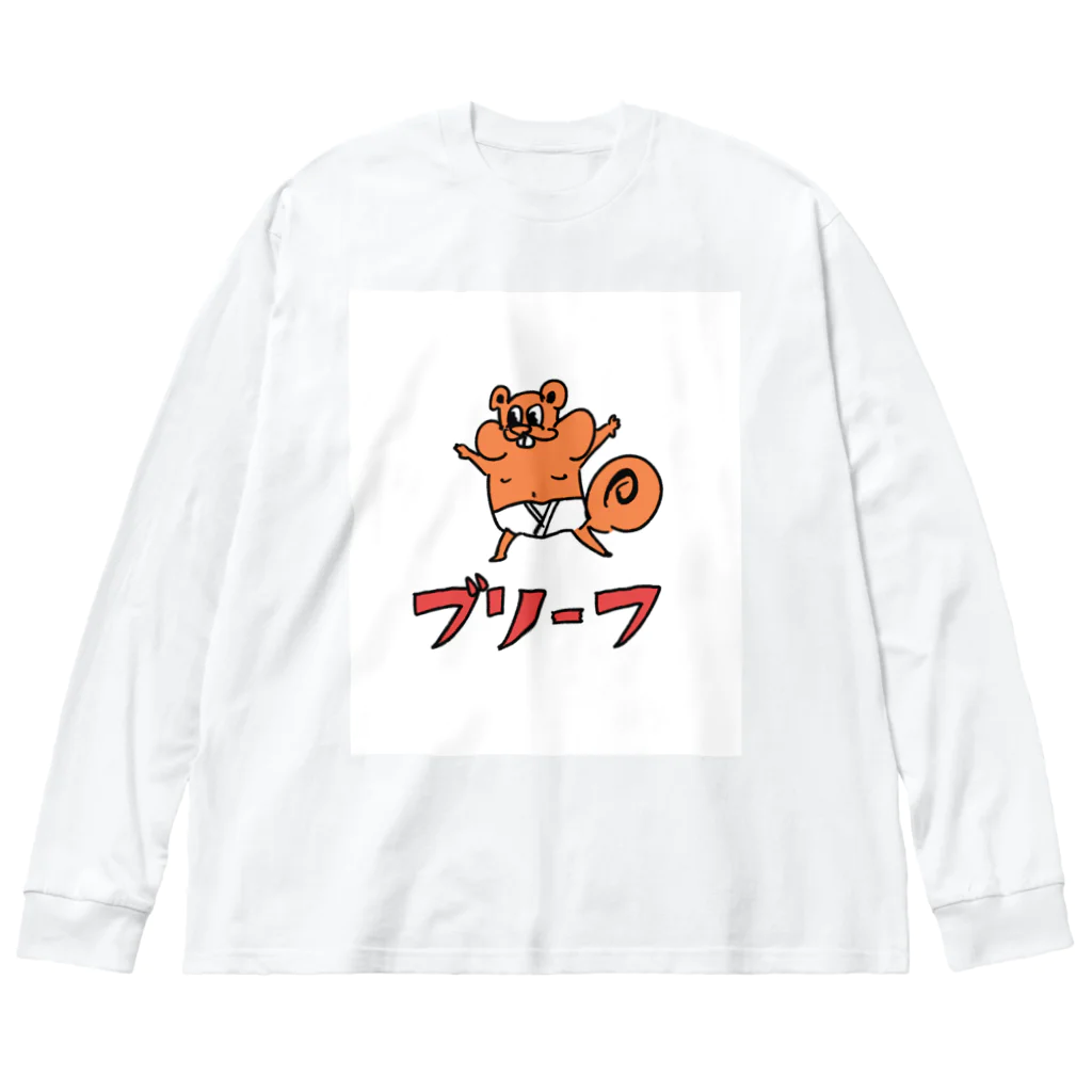 stopilの開放的なリスくん ビッグシルエットロングスリーブTシャツ