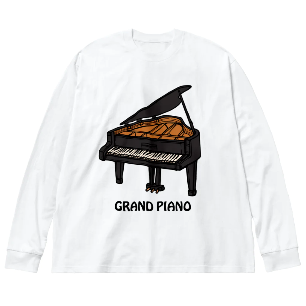 DRIPPEDのGRANDPIANO-グランドピアノ- Big Long Sleeve T-Shirt