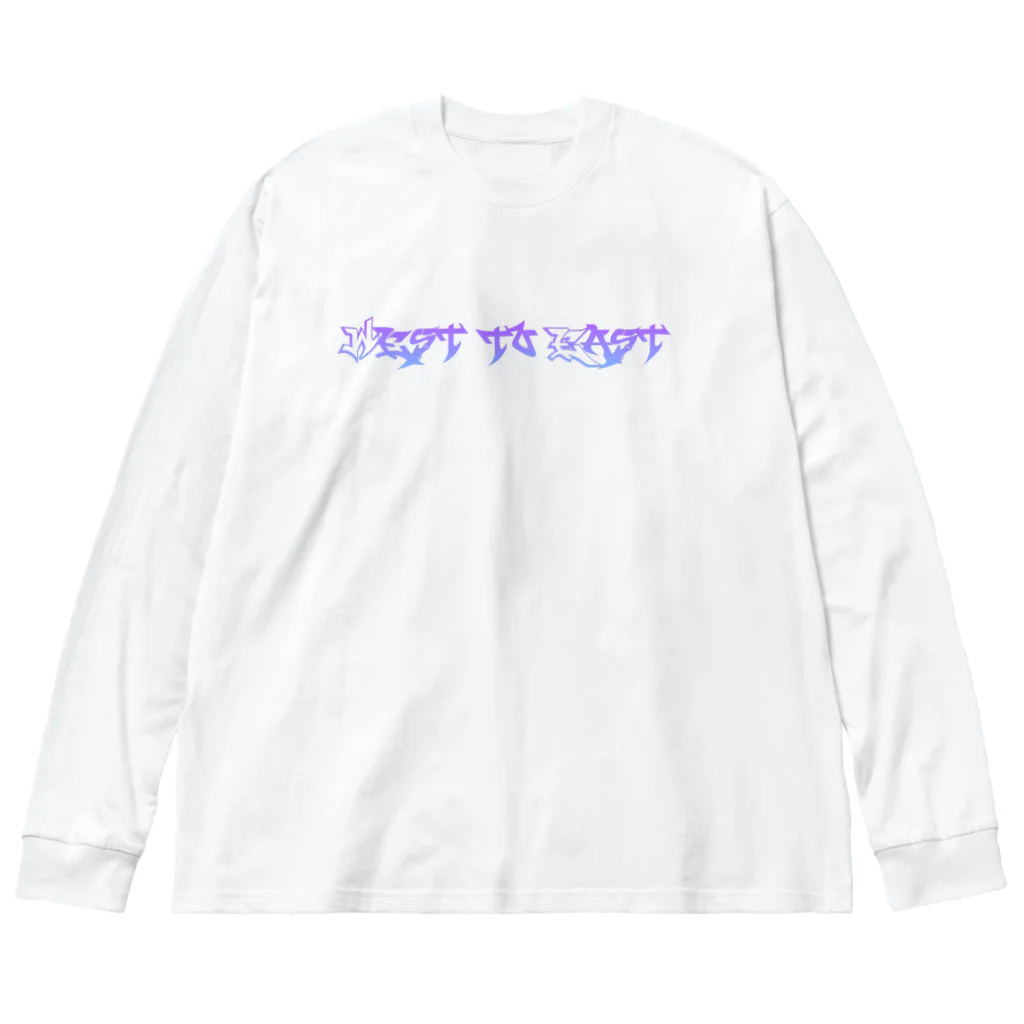 WTE STOREの西から東 ecstasy  ビッグシルエットロングスリーブTシャツ