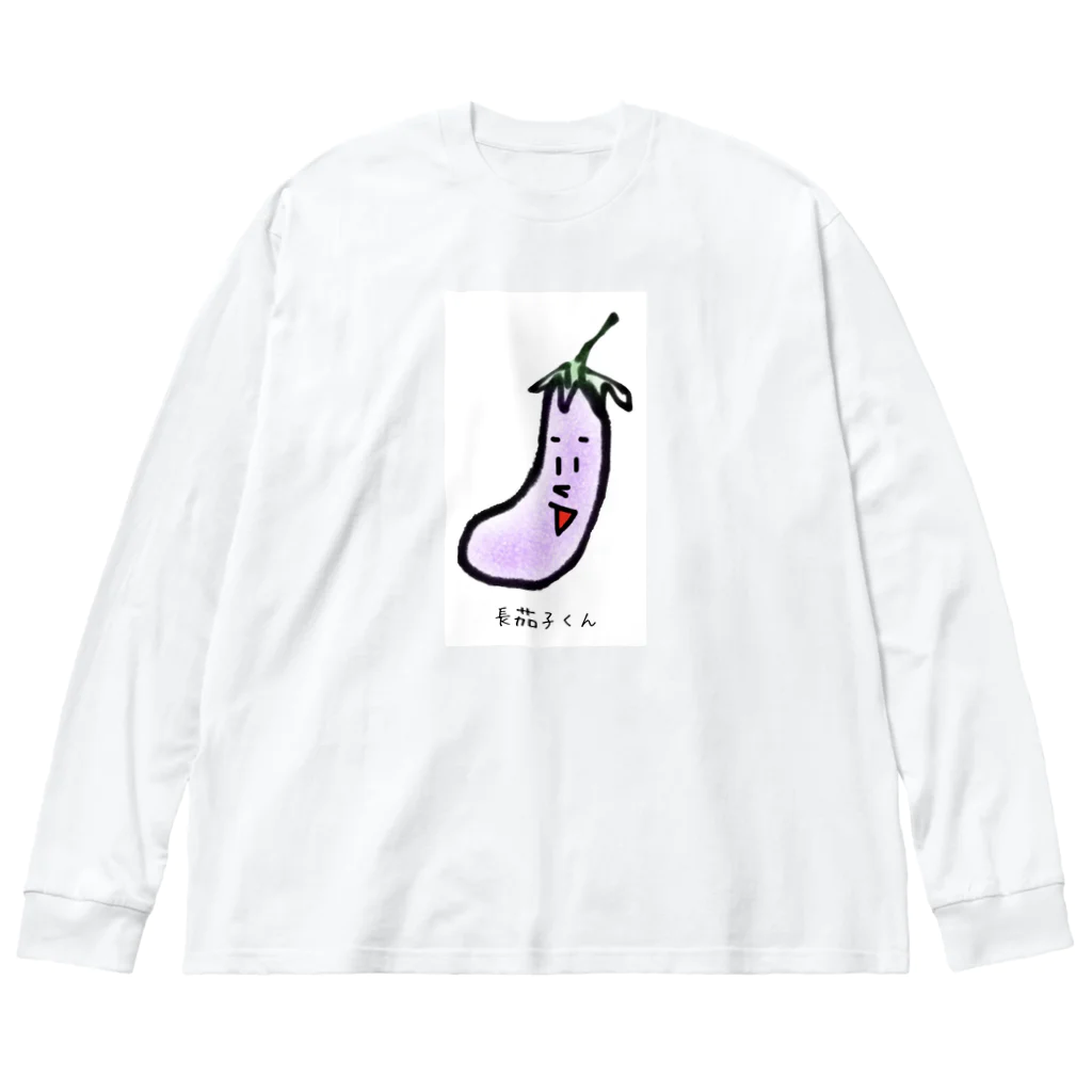 MAMEの長茄子くんシリーズ ビッグシルエットロングスリーブTシャツ