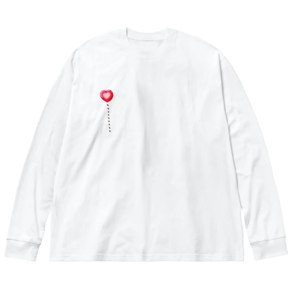 RomanticFoodieのハートのロリポップキャンディ Big Long Sleeve T-Shirt