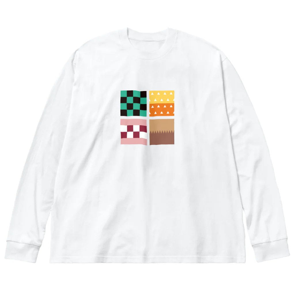 シャラクのカラフルキューブ Big Long Sleeve T-Shirt