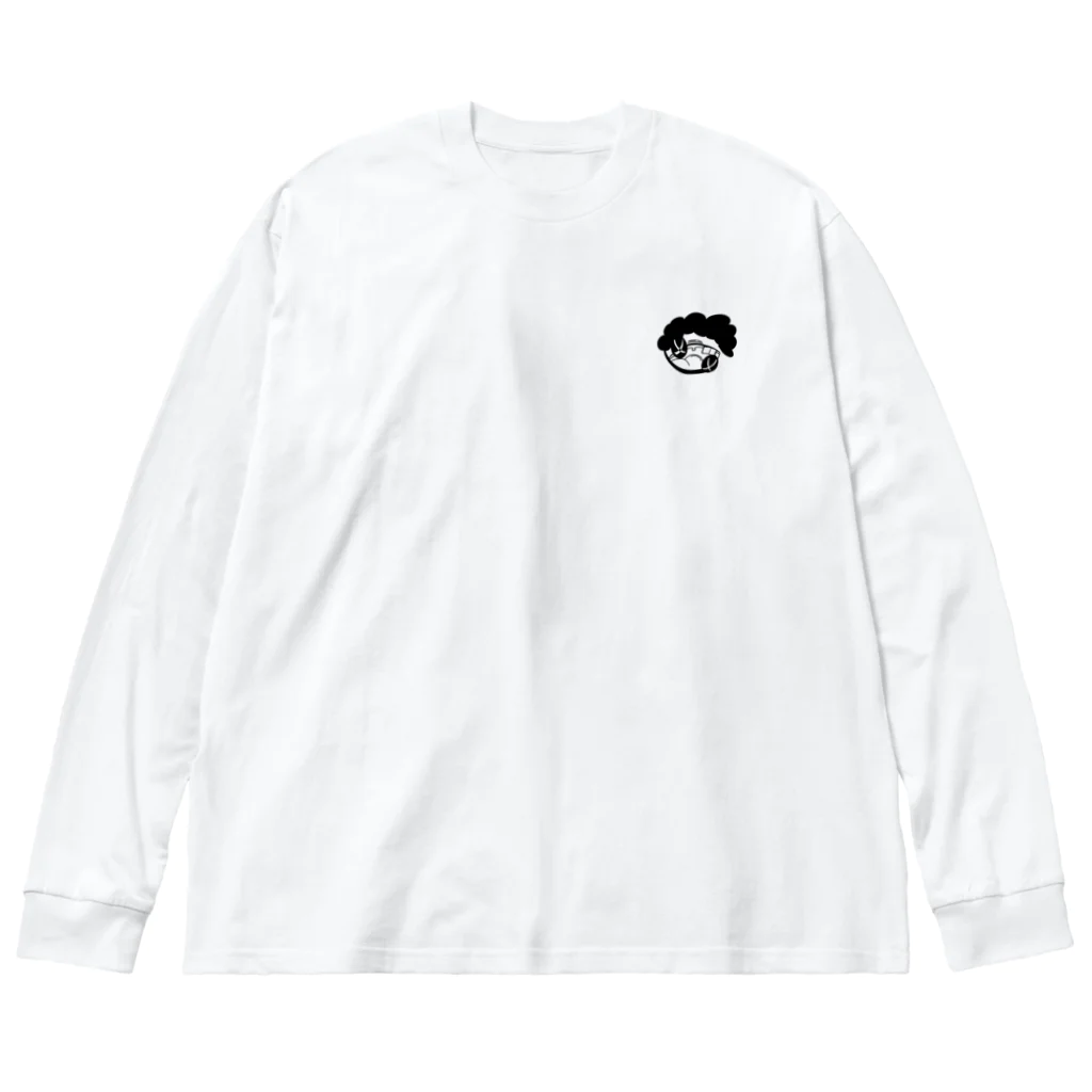 ゆーゆの部屋の変顔ろんt ビッグシルエットロングスリーブTシャツ