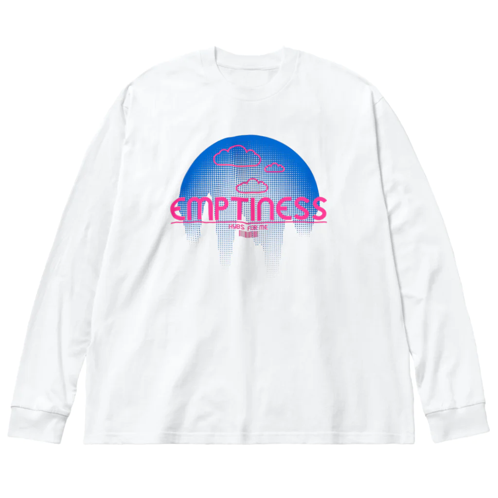 HYBS FOR MEのくものうえ (青ピンク) Big Long Sleeve T-Shirt