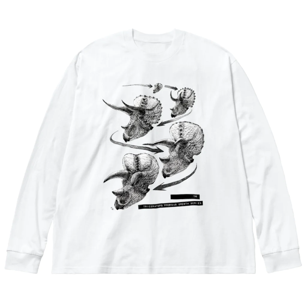 segasworksのTriceratops prorsus growth series Big Long Sleeve T-Shirt