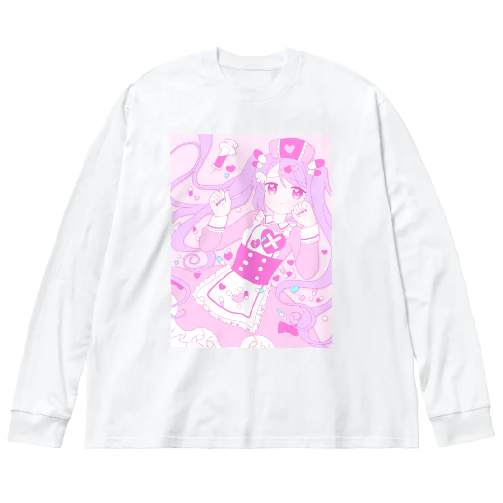 かわいいもののおみせ　いそぎんちゃくのゆめかわナースちゃん Big Long Sleeve T-Shirt