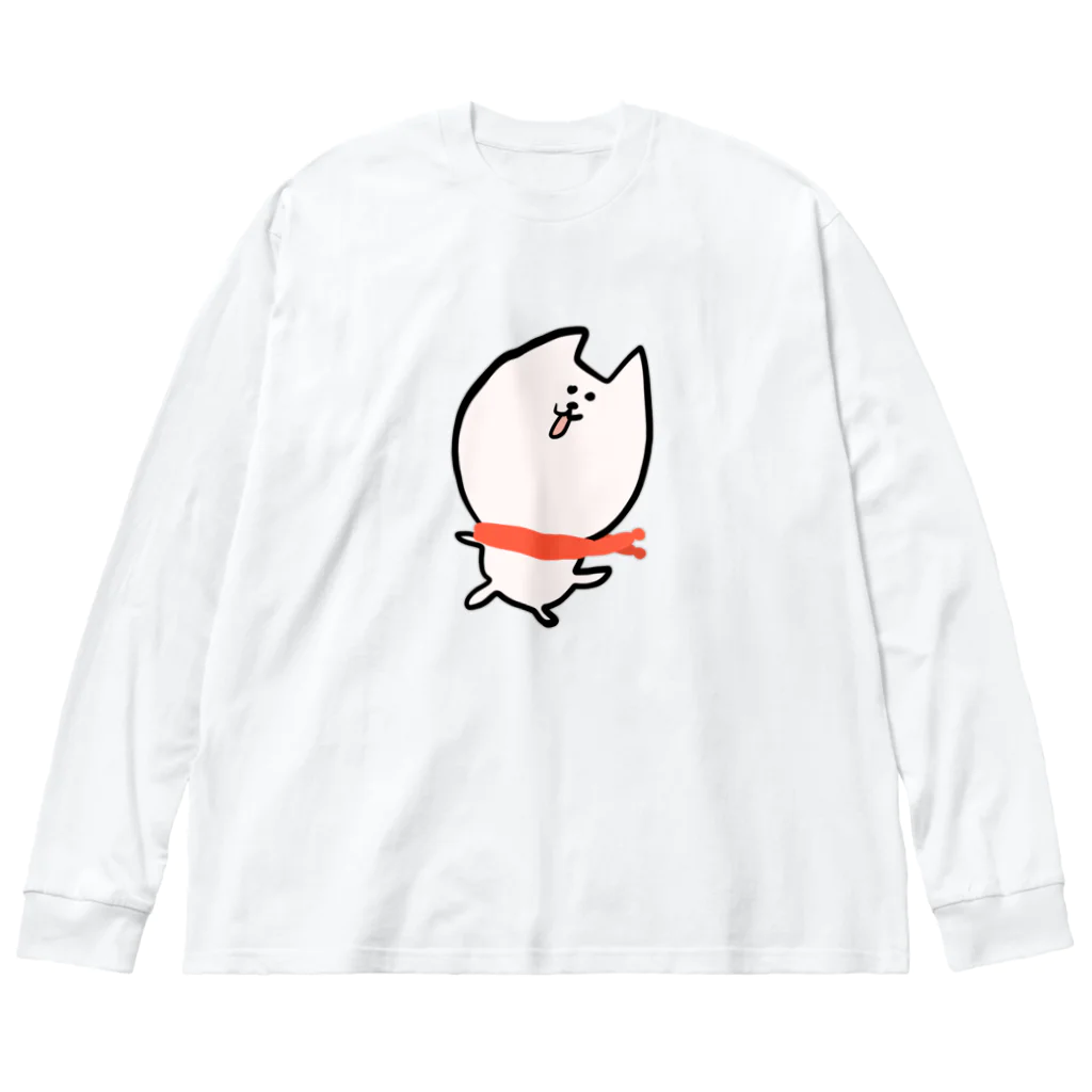 けちゃっぷごはんのお店のマフラーねこ Big Long Sleeve T-Shirt