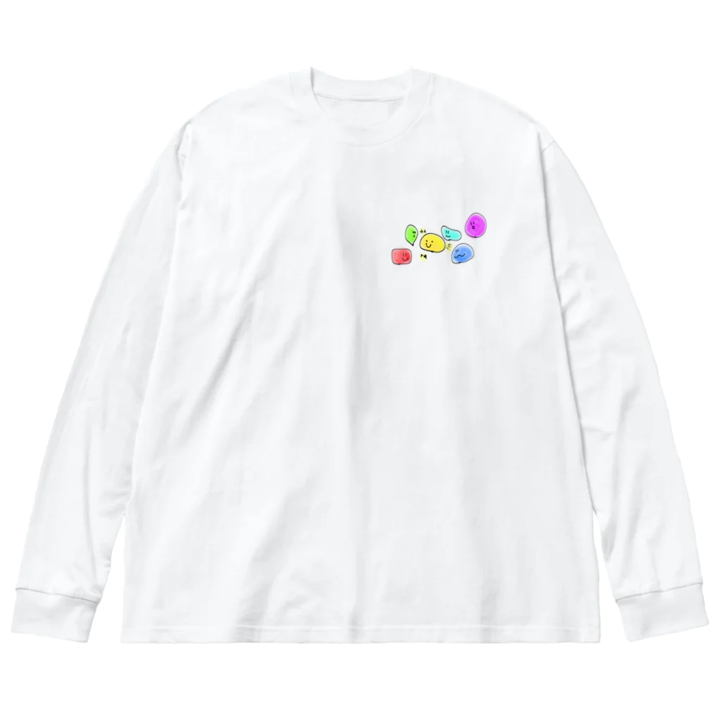 らっくー@デザイン勉強中の幸せとは Big Long Sleeve T-Shirt