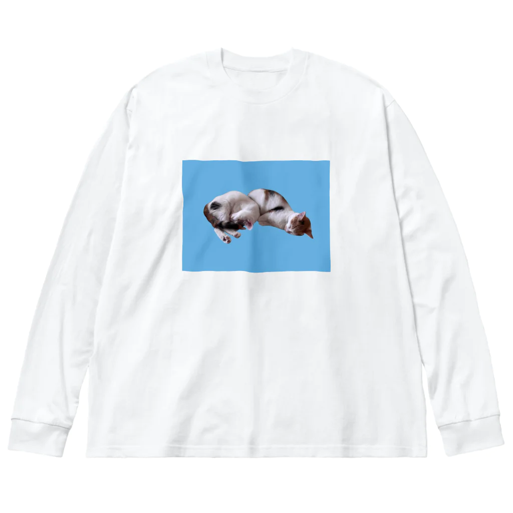 ニャーニャーとヤーヨのなかよくねむる猫 / ニャーニャーとヤーヨ Big Long Sleeve T-Shirt