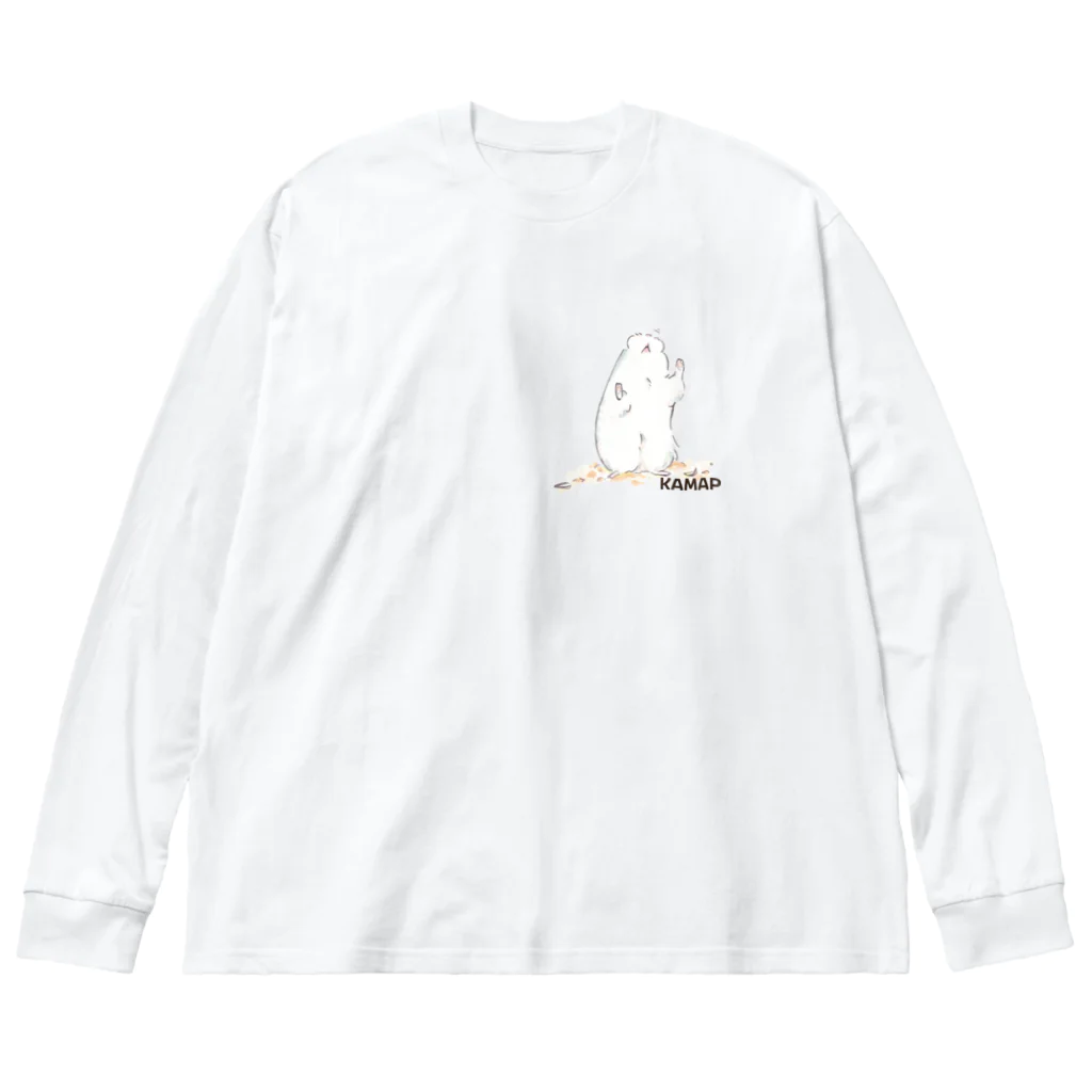 KAMAP ＆ Ricaの【KAMAP】すんすんジャンガリアン ビッグシルエットロングスリーブTシャツ