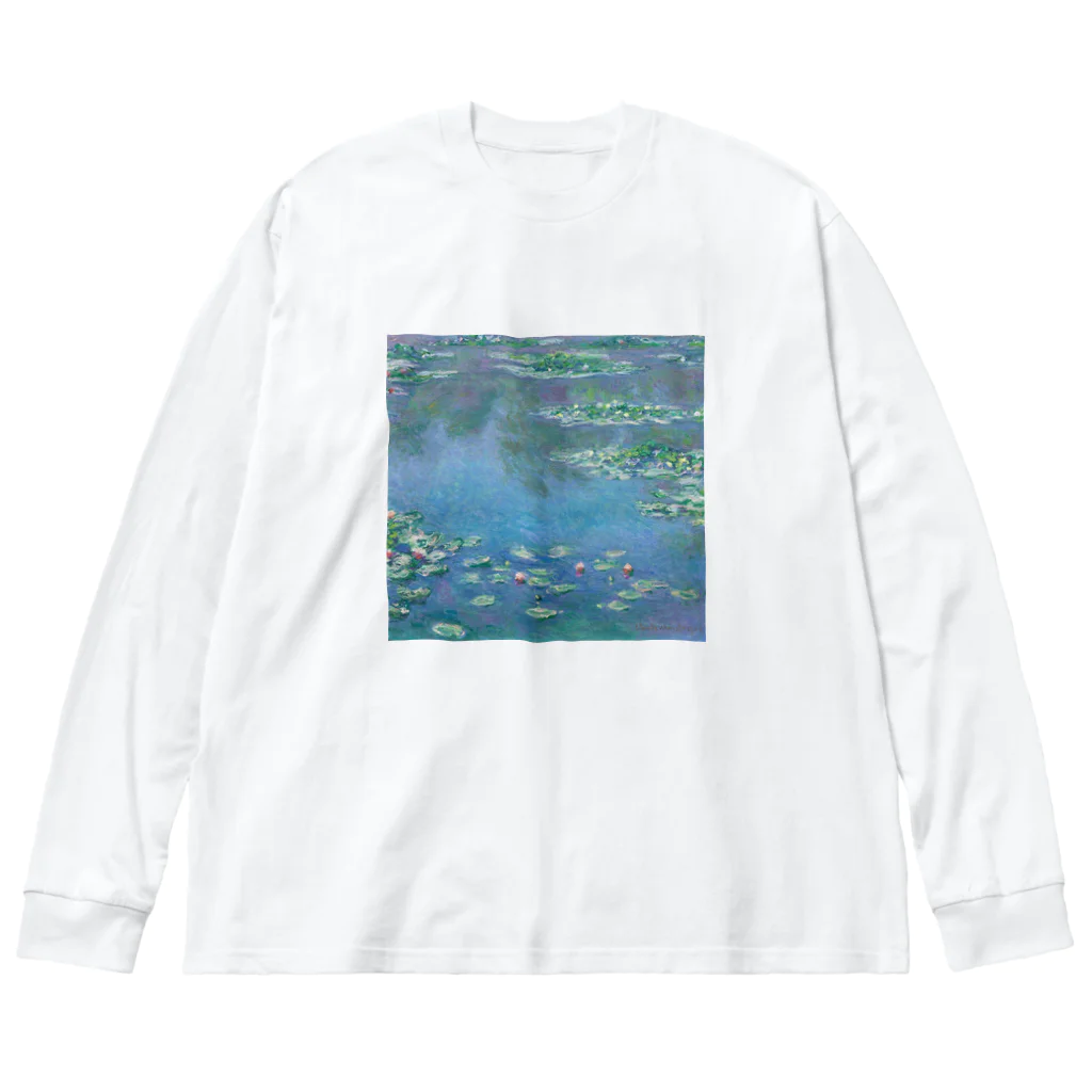 Art Baseのクロード・モネ / 睡蓮 / waterlilies / 1906 / Claude Monet ビッグシルエットロングスリーブTシャツ