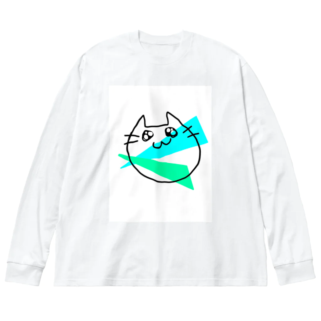 eMu*りおのらくがきねこ ビッグシルエットロングスリーブTシャツ