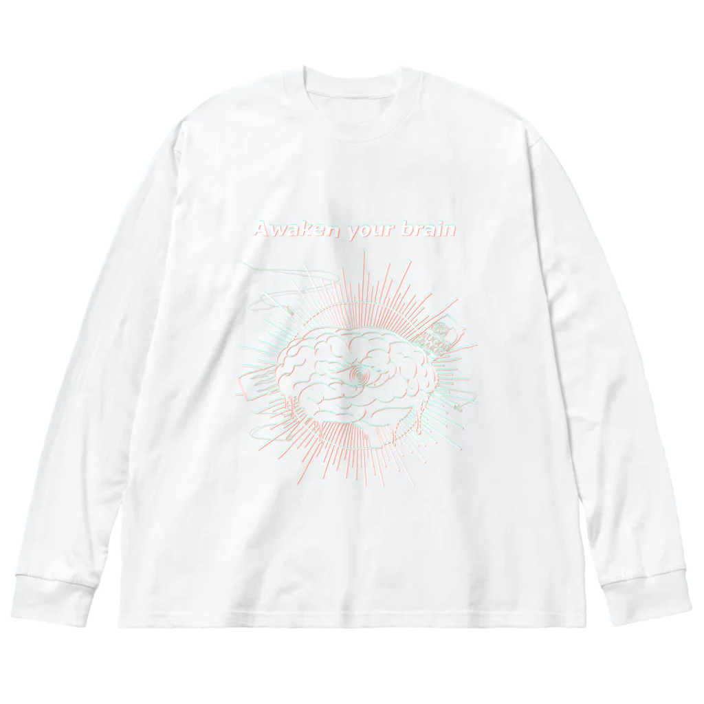 瀬戸ノ波羅蜜多 ༼•͟ ͜ •༽の脳を覚醒させよう！！ Big Long Sleeve T-Shirt