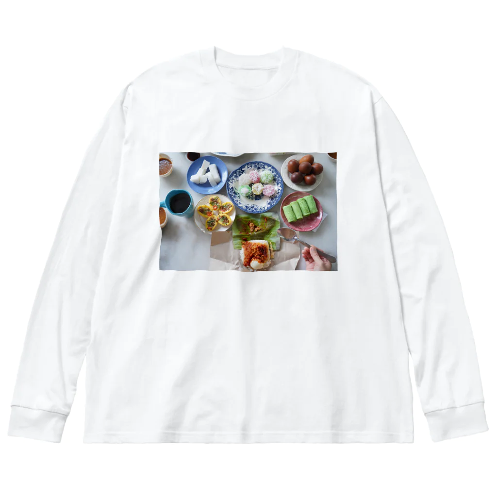 UKOARA THE SHOPのマレーシアの朝ごはん ビッグシルエットロングスリーブTシャツ