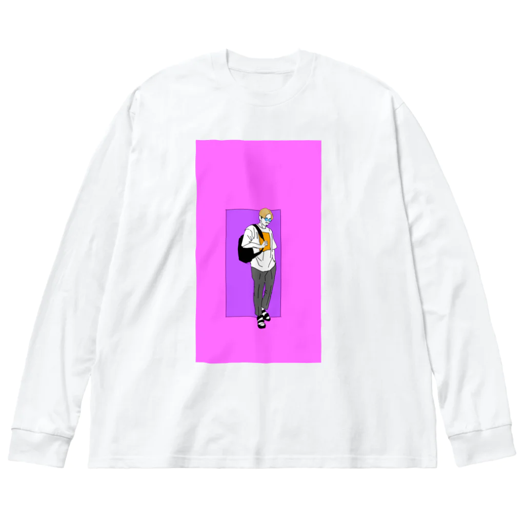 まるのモード系男子 Big Long Sleeve T-Shirt