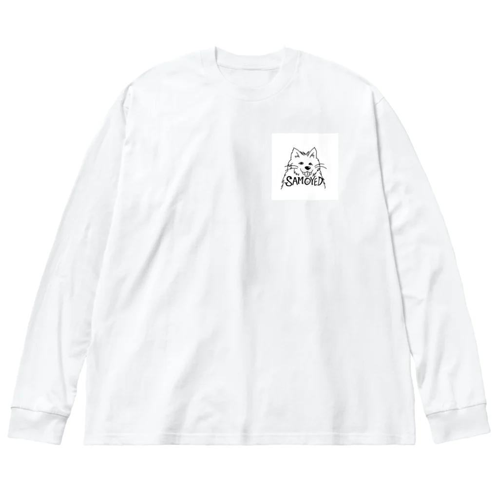 nkgn Samoyedのサモエド日和 ビッグシルエットロングスリーブTシャツ