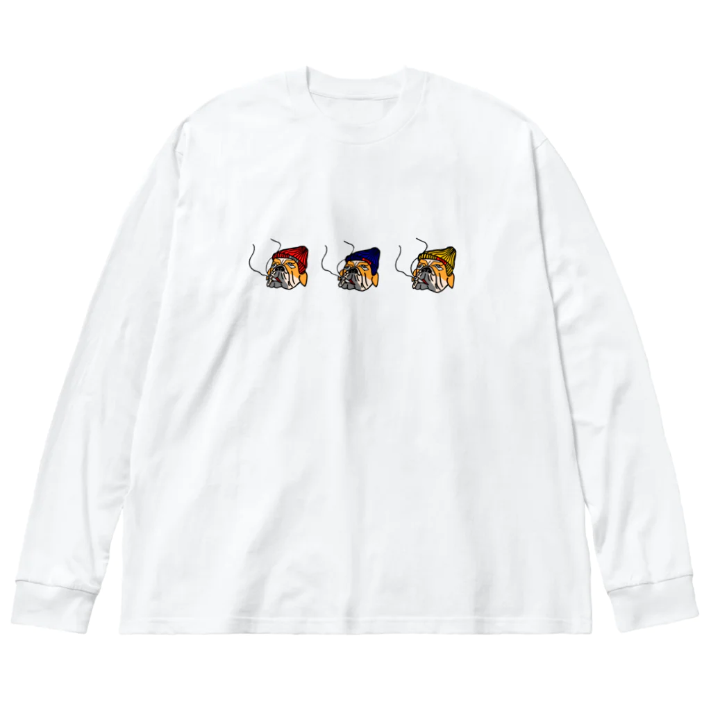 seemのブルドック三兄弟 Big Long Sleeve T-Shirt