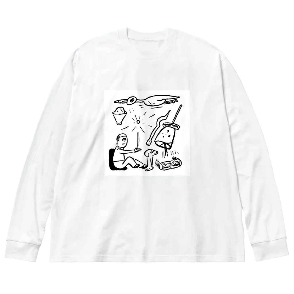 aizaknewton_aizawaの集中力と鳥のVR Big Long Sleeve T-Shirt