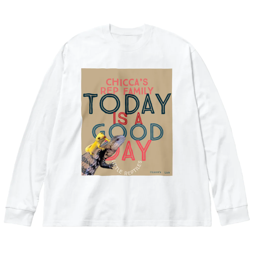 Licca's LickのToday is a good day カカオ&シトラス ビッグシルエットロングスリーブTシャツ