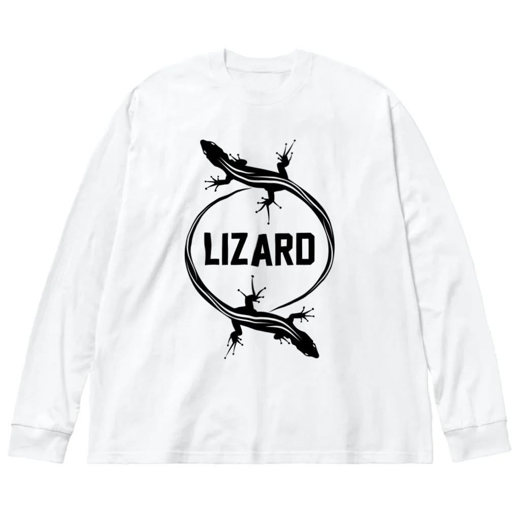 DRIPPEDのLIZARD-トカゲ- ビッグシルエットロングスリーブTシャツ