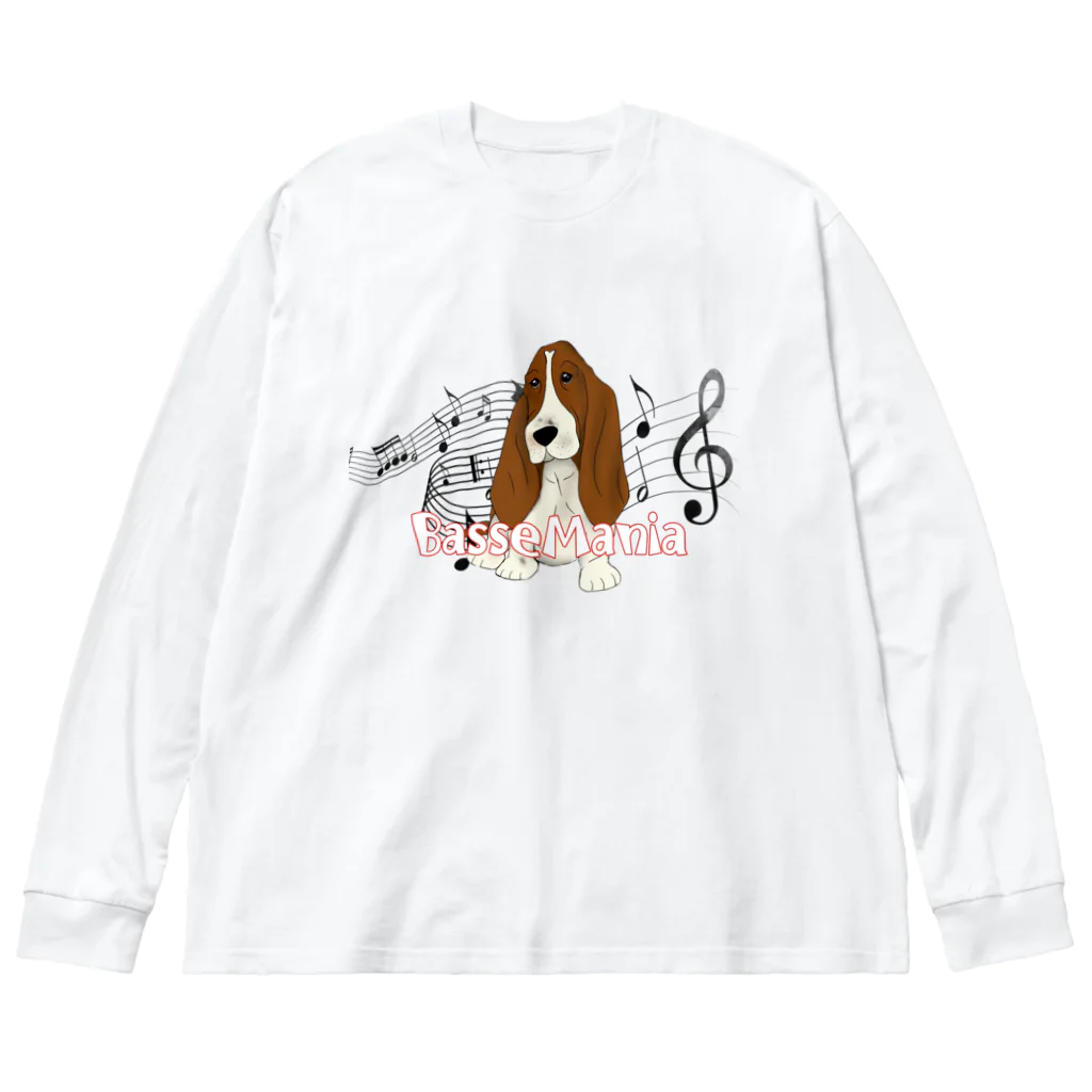 zommyのBassetMANIA ラララ♪ ビッグシルエットロングスリーブTシャツ