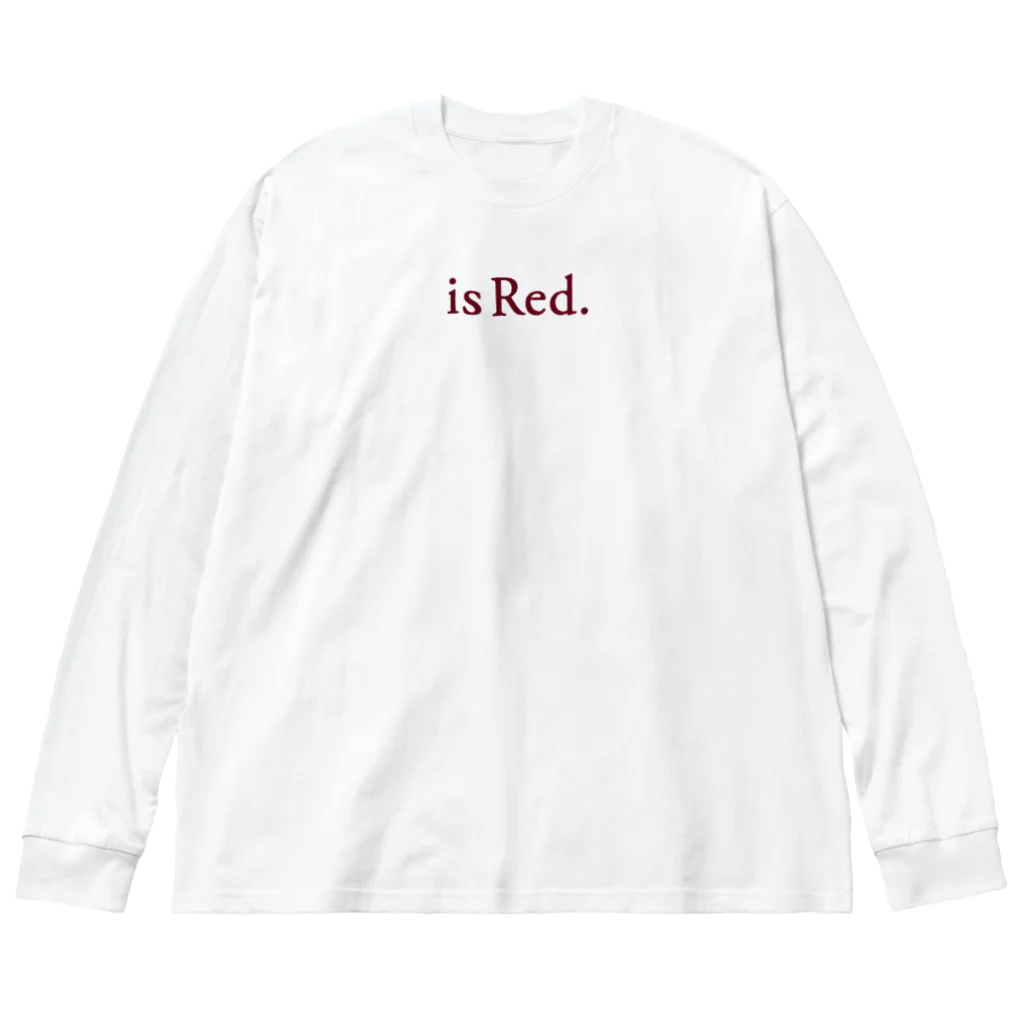 ハバネロ胡椒のハバネロ胡椒「is Red.」記念グッズB ビッグシルエットロングスリーブTシャツ