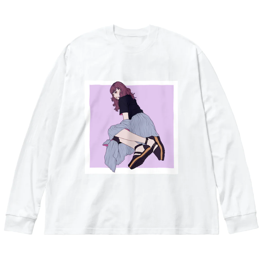 空き家のロングスカートちゃん Big Long Sleeve T-Shirt