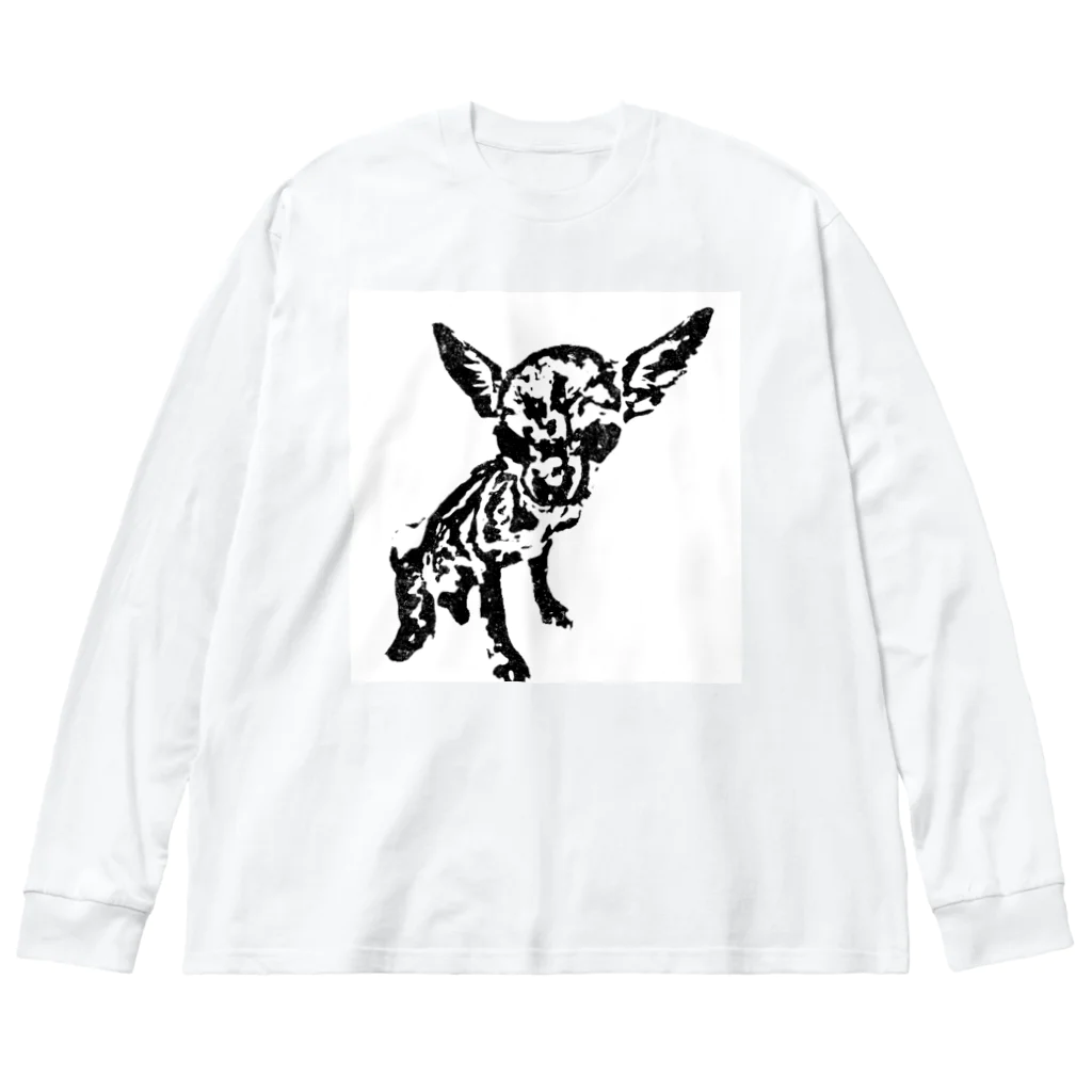 パピコチャンネルショップの宇宙人パピコさん Big Long Sleeve T-Shirt