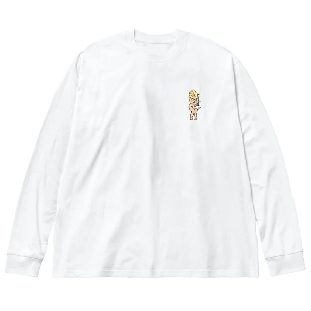 サウナガスキのサウナヴィーナスロゴ【サウナガスキ】 Big Long Sleeve T-Shirt