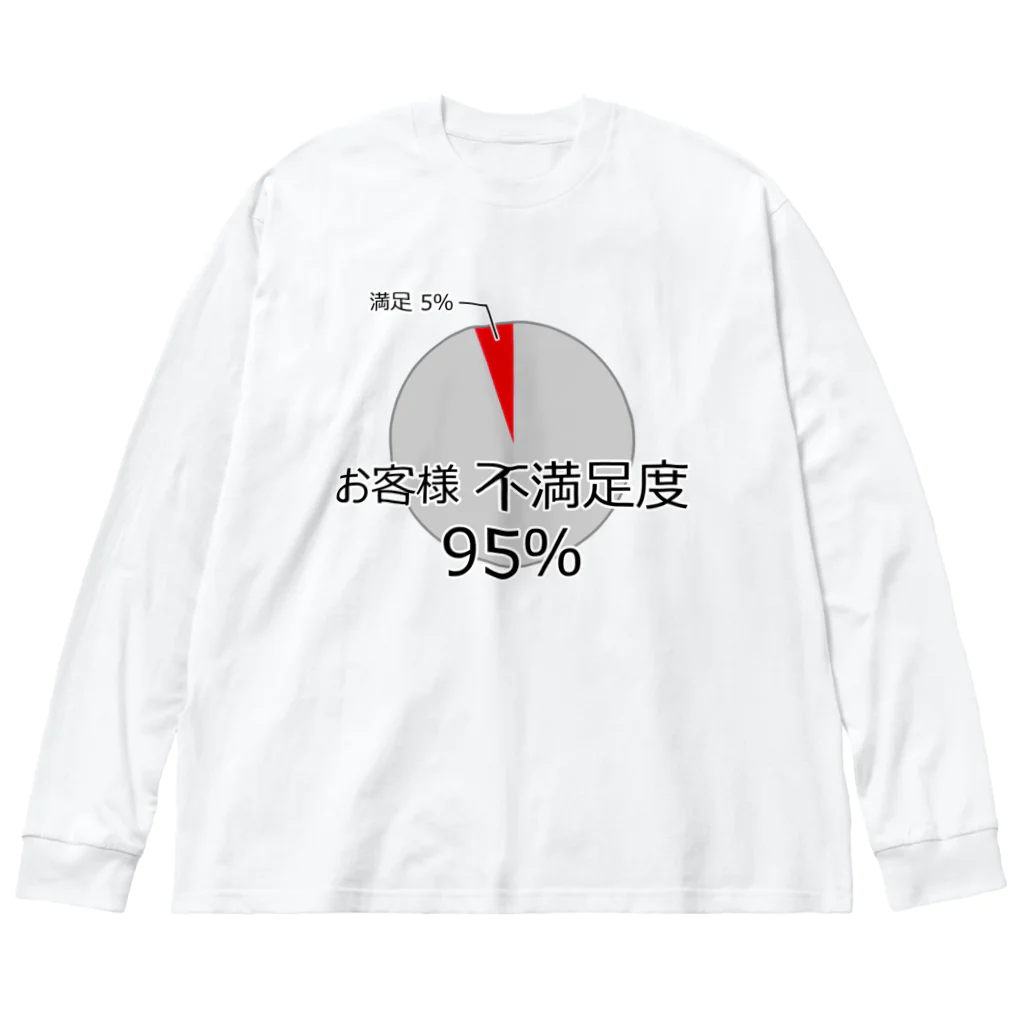 思う屋の恐ろしい数字 ビッグシルエットロングスリーブTシャツ