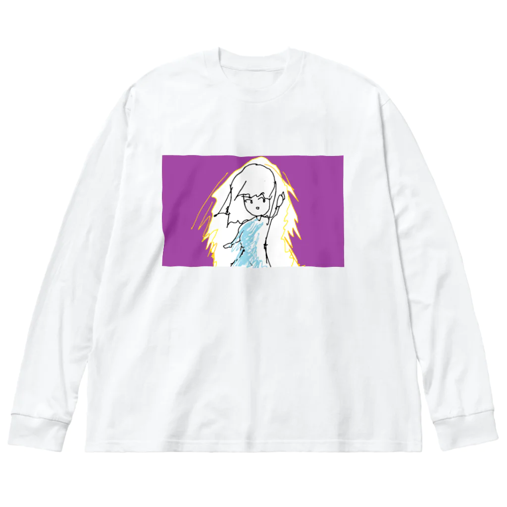 水草の能力発動系ガール Big Long Sleeve T-Shirt