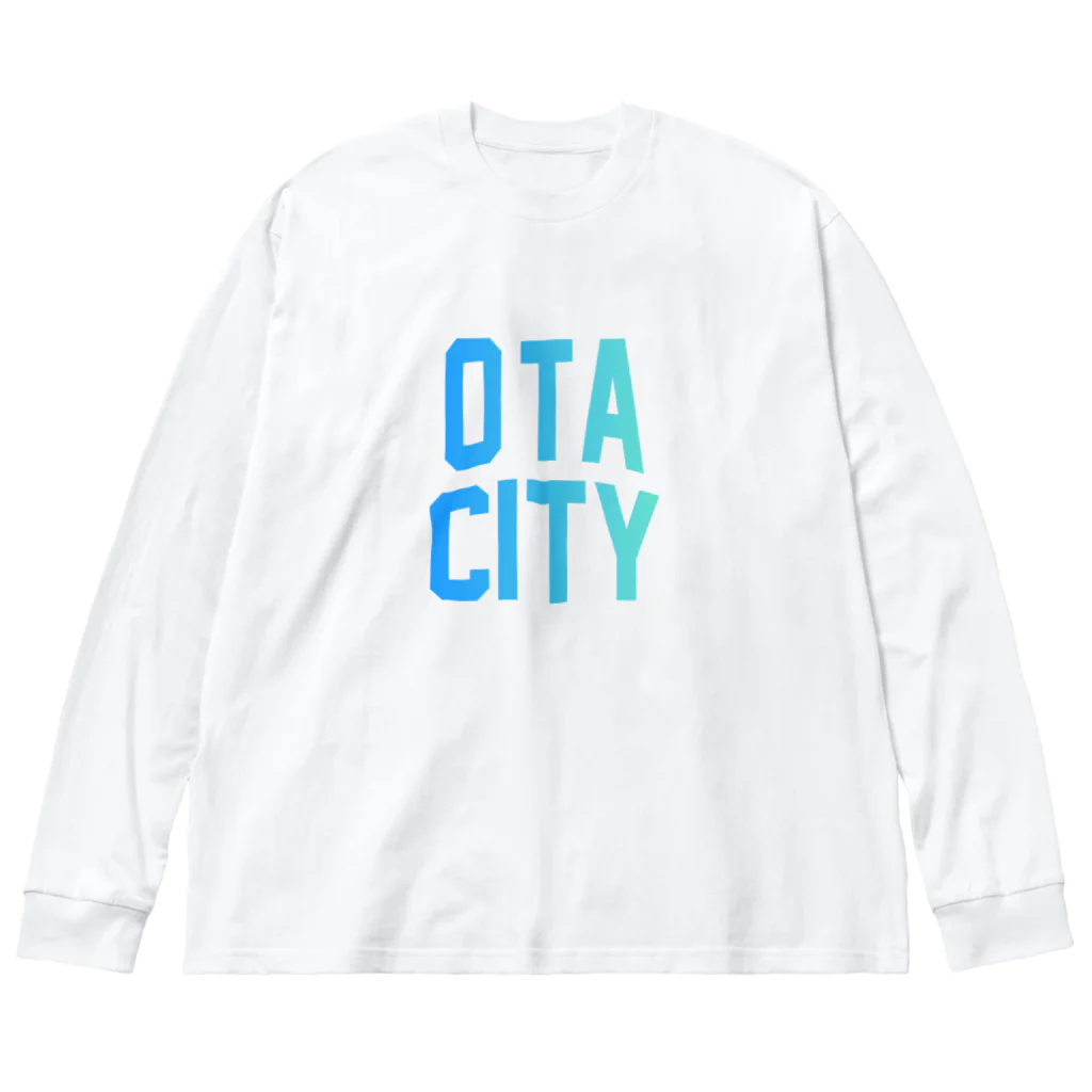 JIMOTOE Wear Local Japanの太田市 OTA CITY Big Long Sleeve T-Shirt