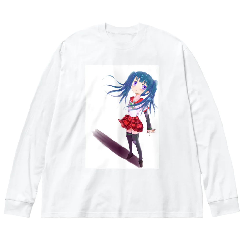 まるおドーナッツ工房の消失少女 ビッグシルエットロングスリーブTシャツ