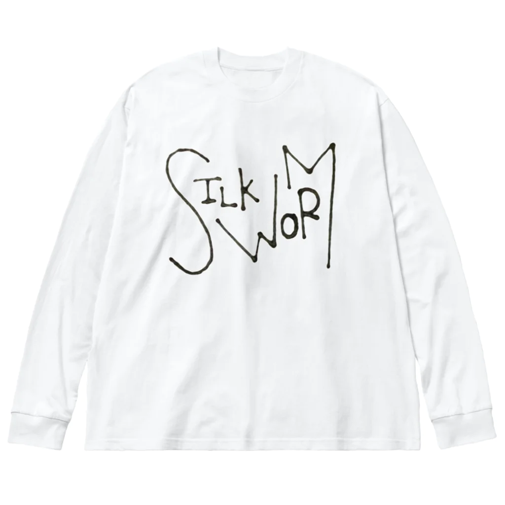 __HEARTBEAT__のSILK WORMロゴ ビッグシルエットロングスリーブTシャツ