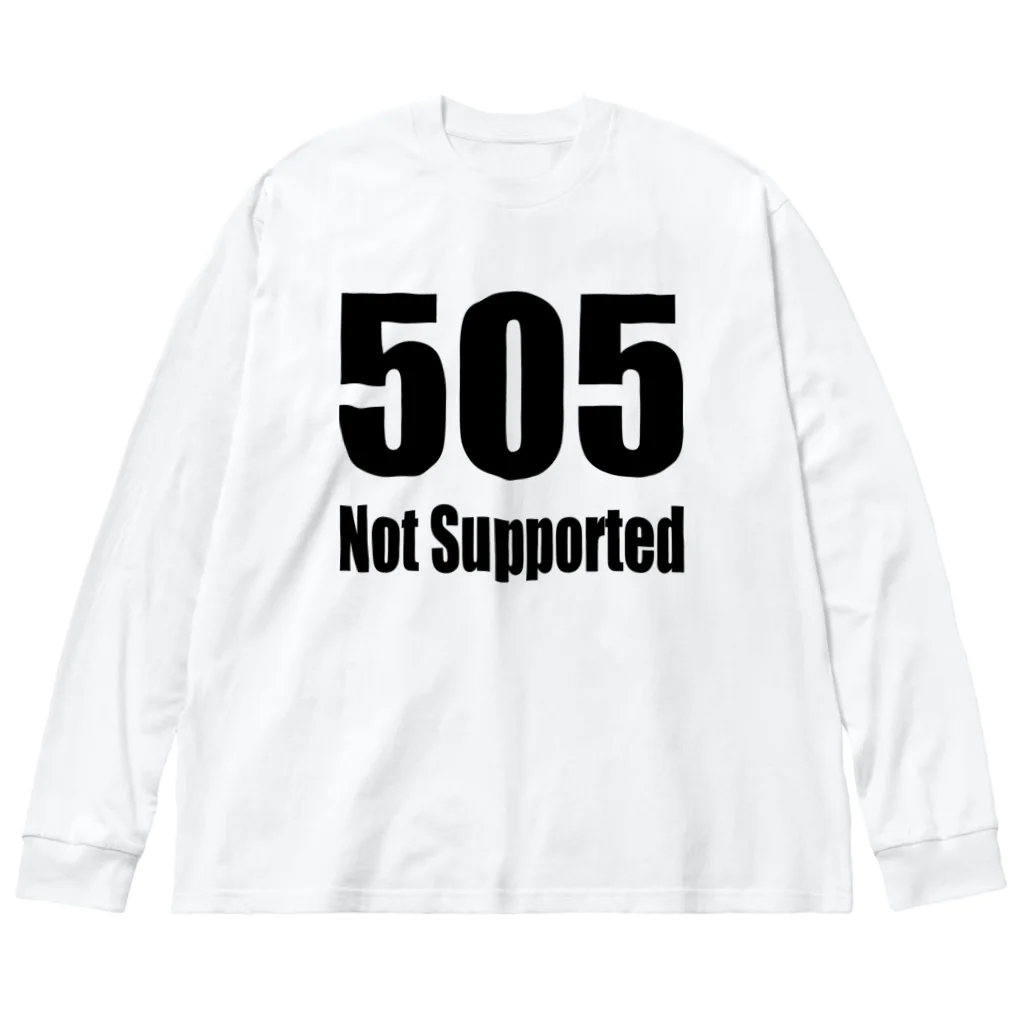 Error Correctionの505 Not Supported ビッグシルエットロングスリーブTシャツ