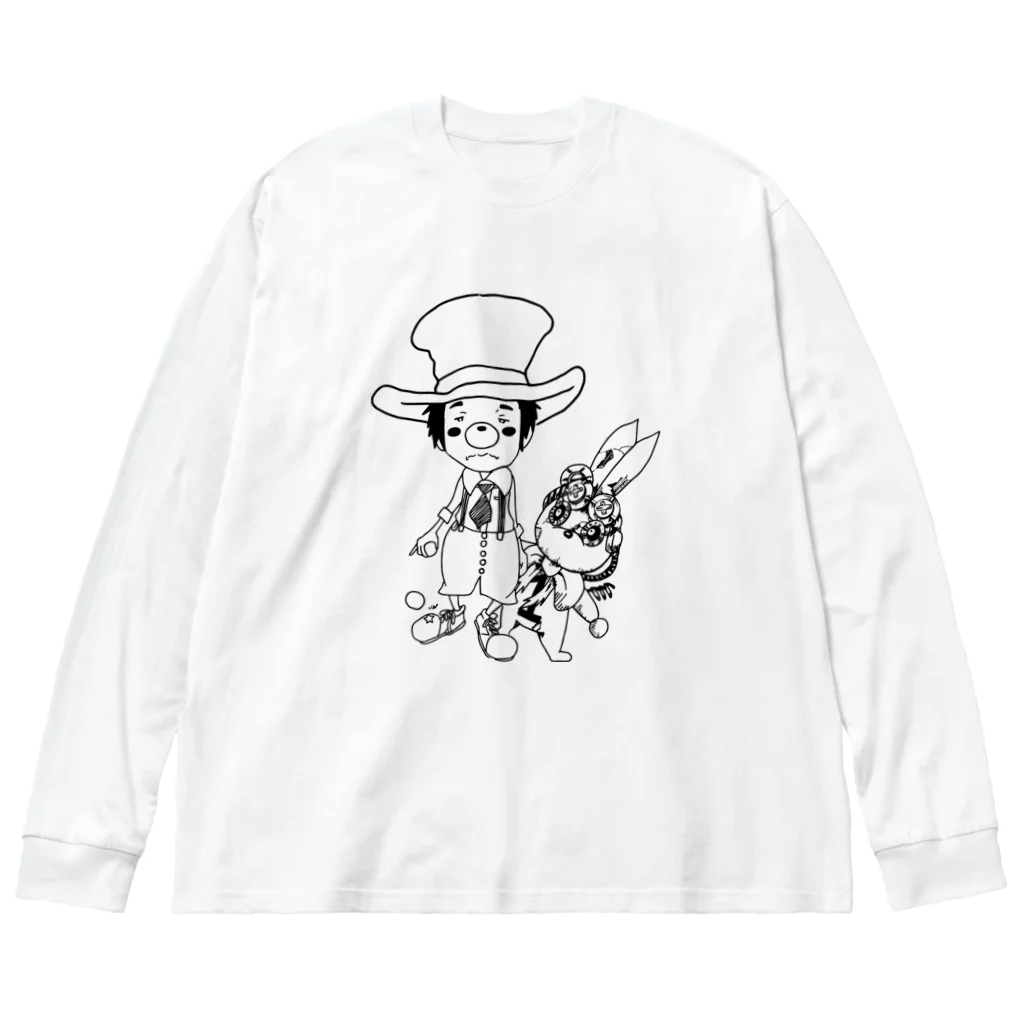 松鶴家 天太の松鶴家天太&ガラクタうさぎ Big Long Sleeve T-Shirt