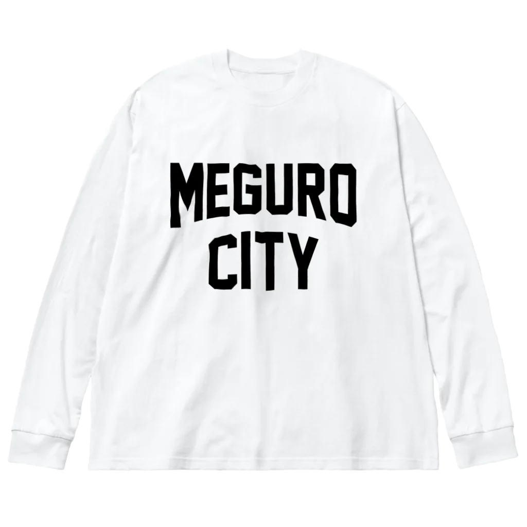 JIMOTO Wear Local Japanの目黒区 MEGURO CITY ロゴブラック Big Long Sleeve T-Shirt
