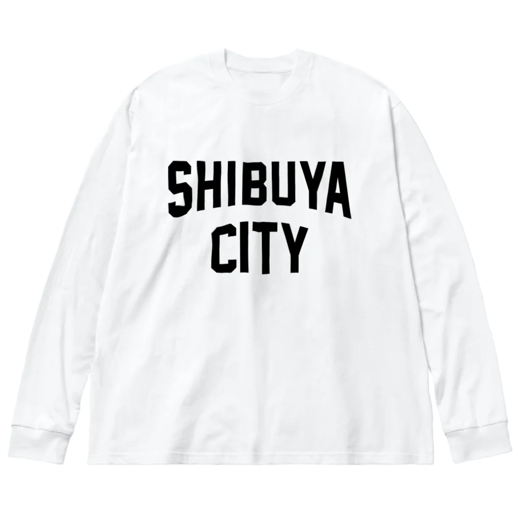 JIMOTO Wear Local Japanの渋谷区 SHIBUYA WARD ロゴブラック ビッグシルエットロングスリーブTシャツ