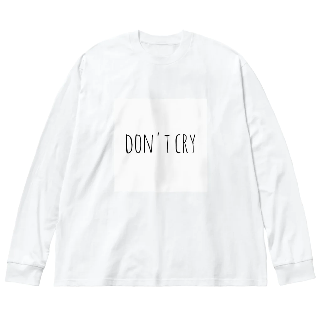 にゃんにゃん™️🐱のdon't cry ビッグシルエットロングスリーブTシャツ