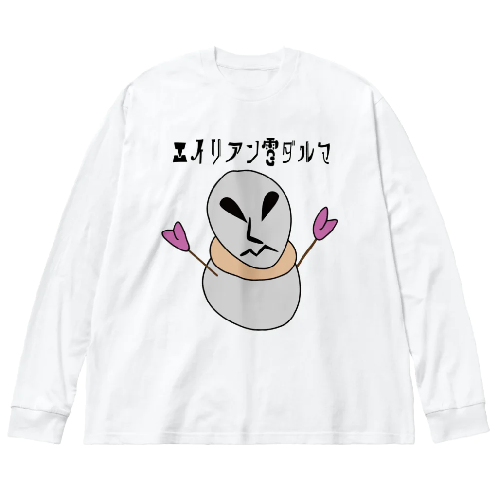 near_childのエイリアン雪ダルマ(カラー※文字あり) Big Long Sleeve T-Shirt