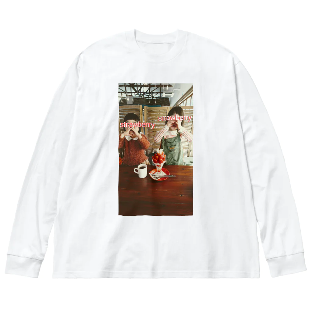 pARuのstrawberry Big Long Sleeve T-Shirt